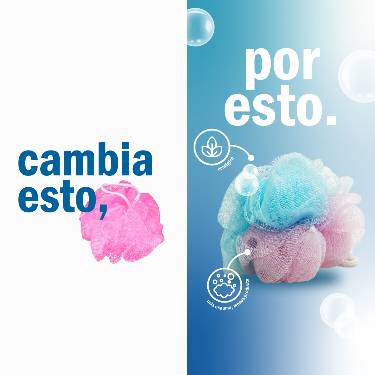 Botadero + 25 Borlas De Baño Bicolor