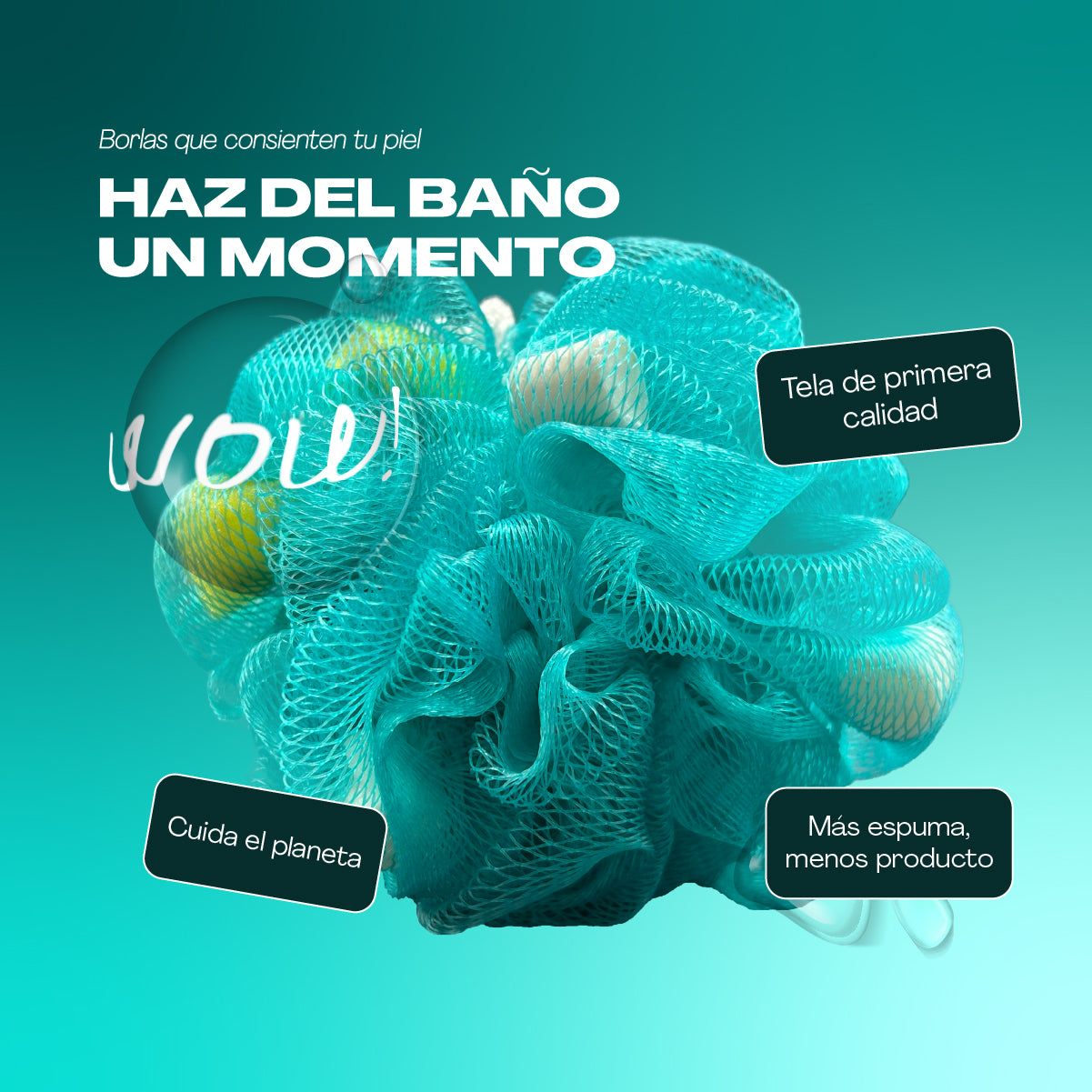 Borlas Corporales 50 g | Paquete con 100 Piezas