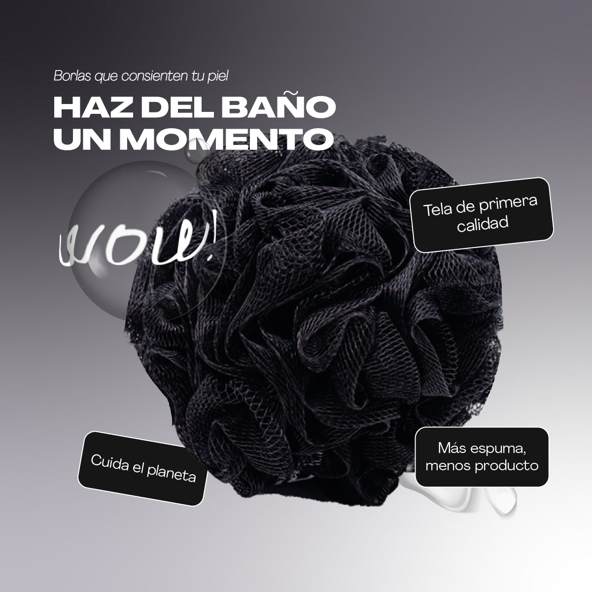 Borla corporal negra 50 g