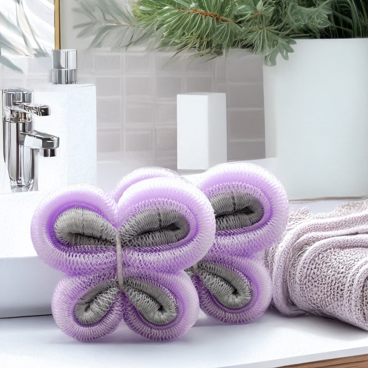 Borla de Baño Mariposa (4 pz)